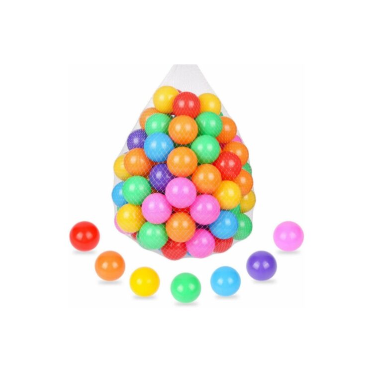 Ocean Balls Soft Plastic Color 50 Balls Pack for Kids Children